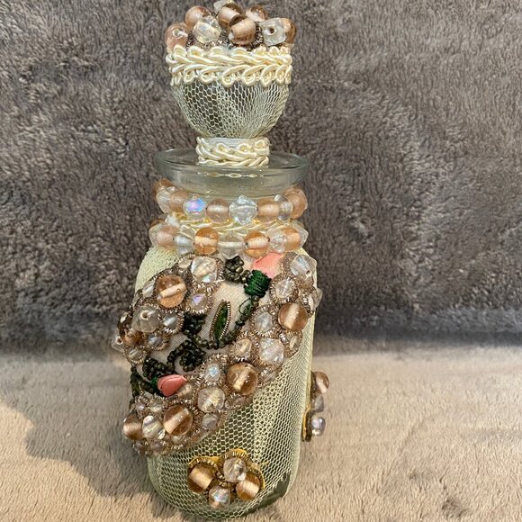 Katherines Collection Vintage Victorian Beaded Vanity Bottle Beautiful! - Picture 2 of 9